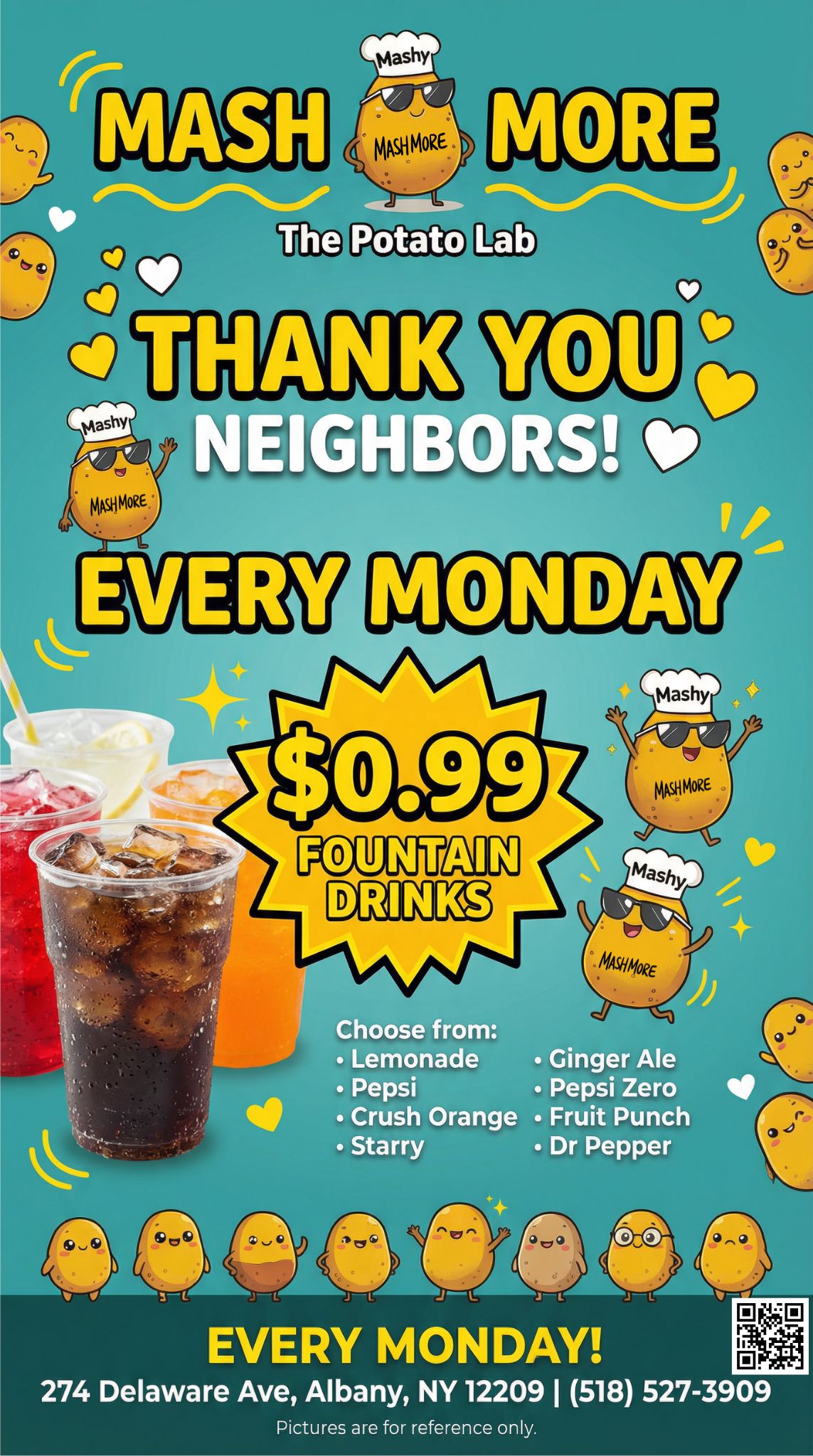 Monday Deal: 99 cent Fountain Drinks