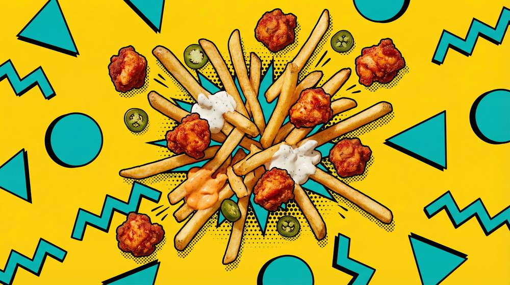 Spicy Chicken Loaded Fries