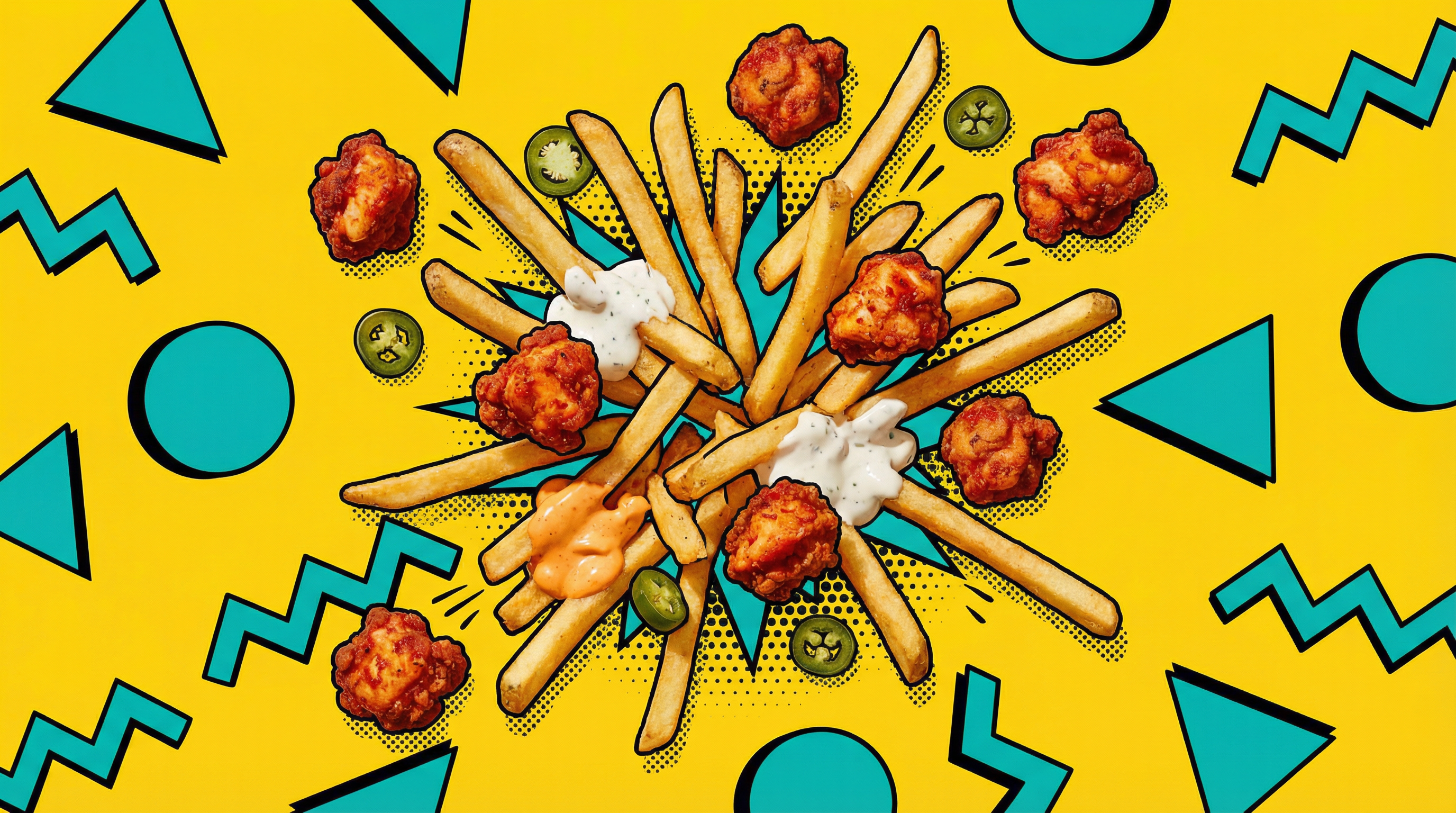 Spicy Chicken Loaded Fries