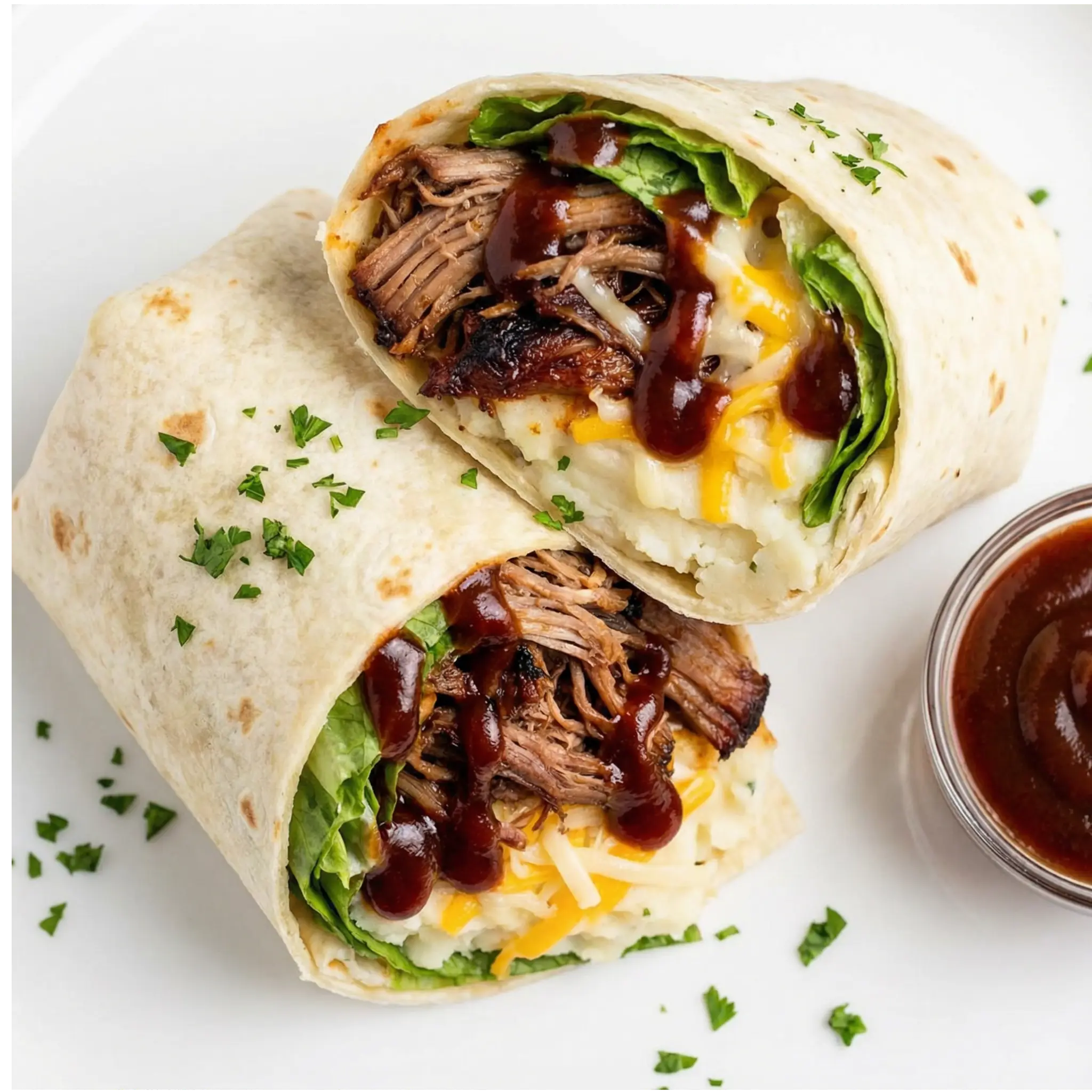 Smokey Pulled Pork Mash Wrap