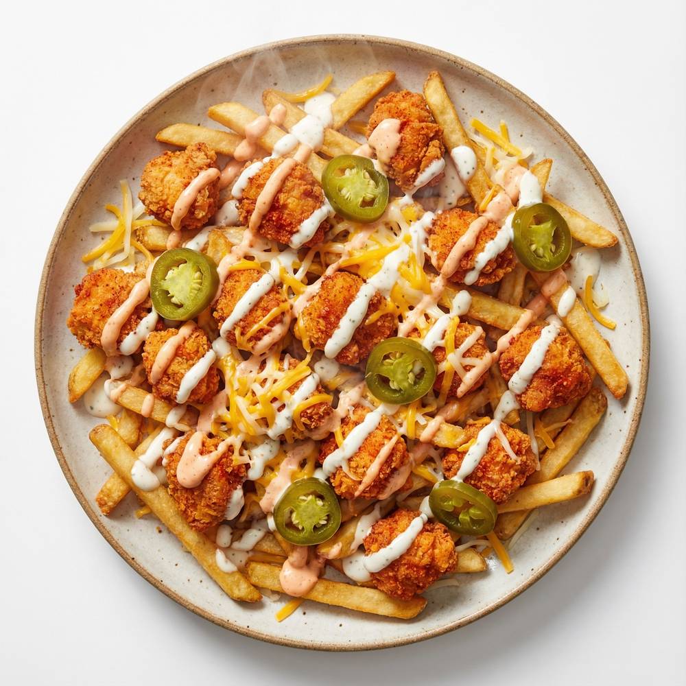 2. Spicy Chicken Loaded Fries