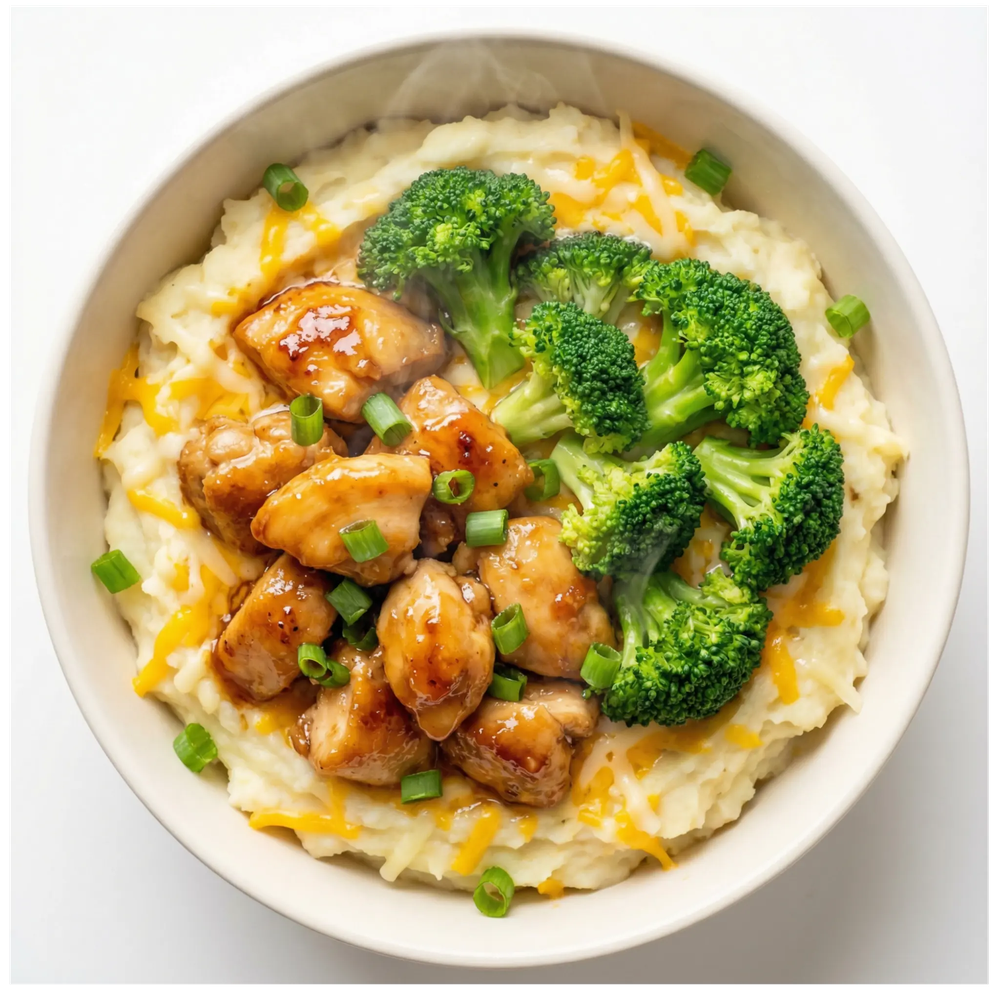 4. Garlic Honey BBQ Chicken Bowl