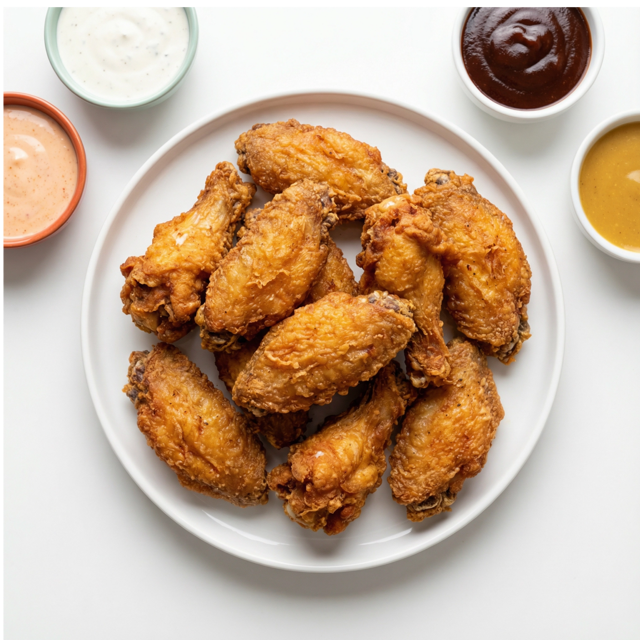 4pc Traditional Mash Wings.