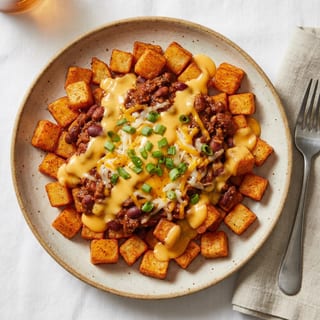 Beef Chili Potato Cubes